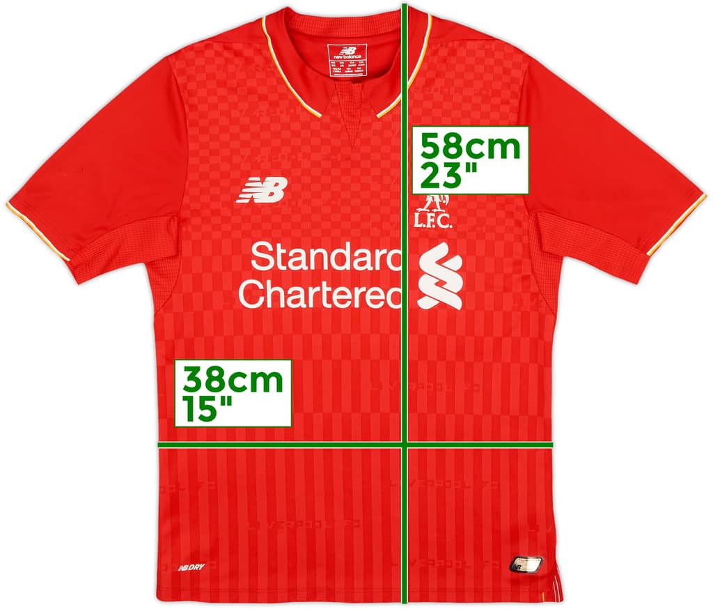 2015-16 Liverpool Home Shirt - 7/10 - (M.Boys)