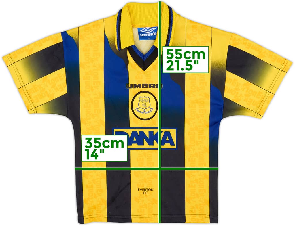 1996-97 Everton Away Shirt - 9/10 - (S.Boys)