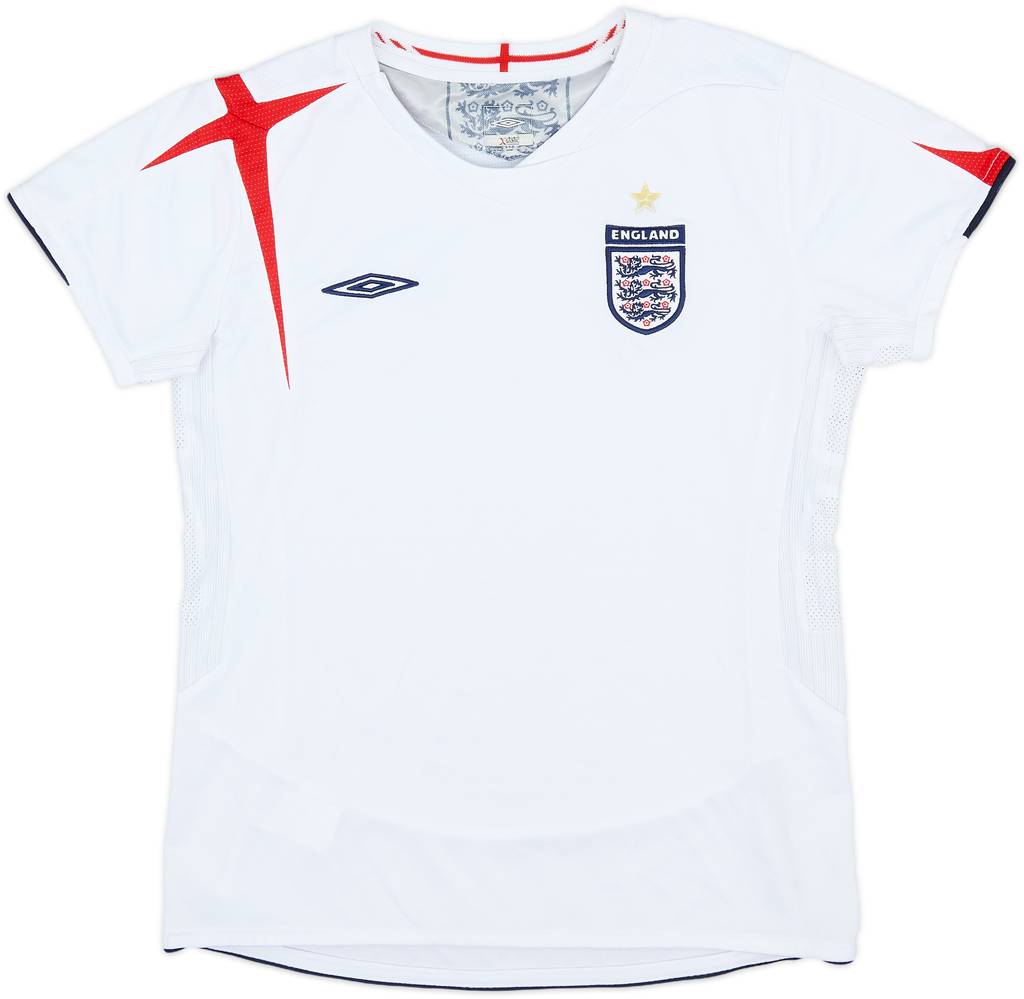 2005-07 England Home Shirt - 7/10 - (Women's S)