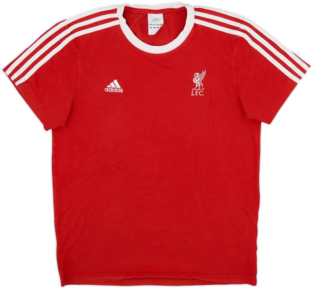 2010-11 Liverpool adidas Cotton Tee - 8/10 - (S)