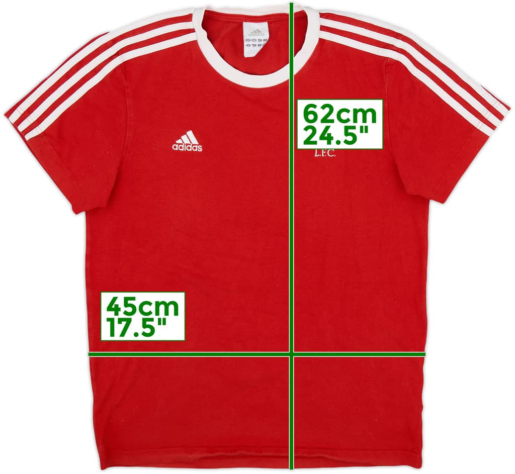 2010-11 Liverpool adidas Cotton Tee - 8/10 - (S)