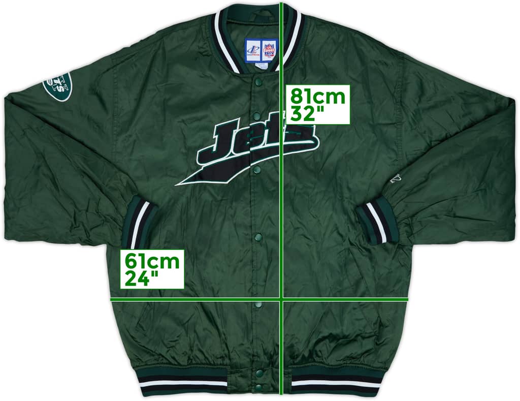 1996-99 New York Jets Logo Athletic Satin Varsity Jacket - 9/10 - (L)