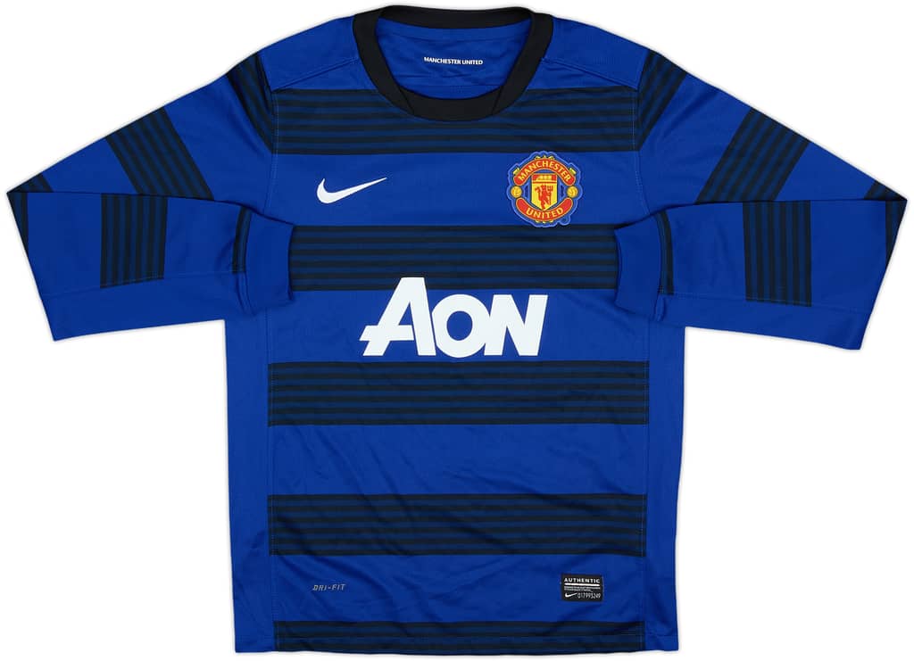 2011-13 Manchester United Away L/S Shirt - 10/10 - (M.Boys)