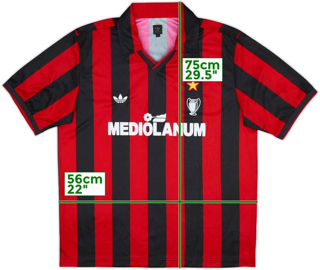 Camiseta retro adidas del AC Milan '1990-91' 2006-07 - 8/10 - (L)
