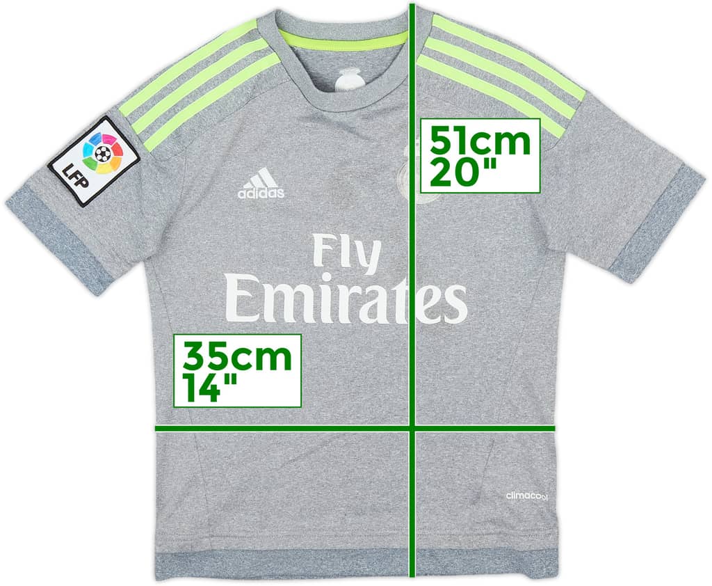 2015-16 Real Madrid Away Shirt - 7/10 - (S.Boys)