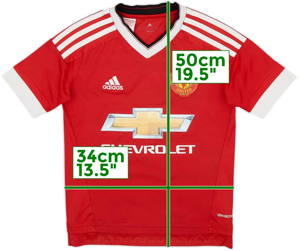 2015-16 Manchester United Home Shirt - 6/10 - (S.Boys)