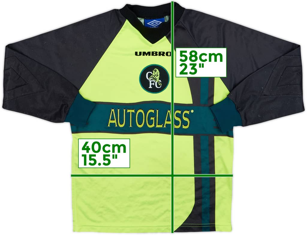 Camiseta de portero del Chelsea 1997-99 - 7/10 - (M. Niños)