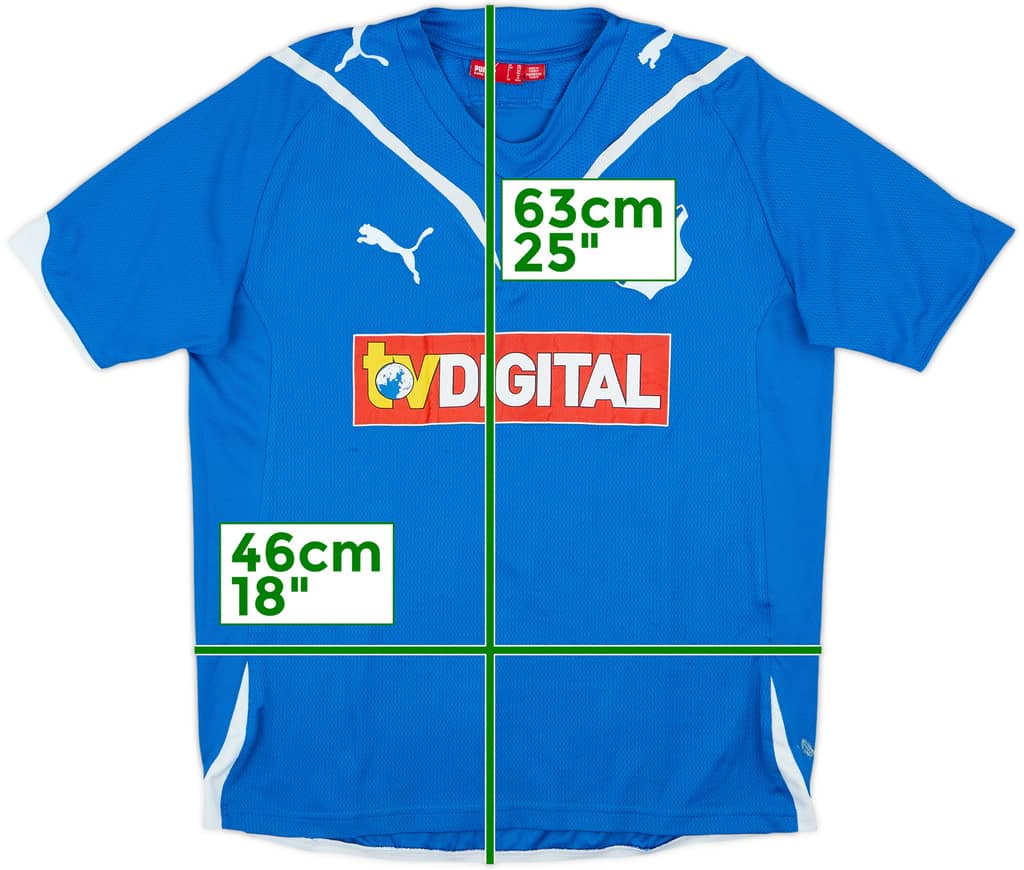 2009-11 TSG Hoffenheim Camiseta Local - 8/10 - (XL.Boys)