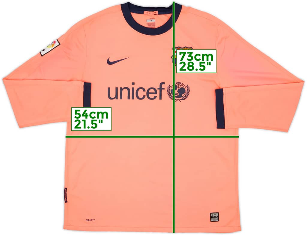 2009-10 Barcelona Away L/S Shirt - 4/10 - (L)