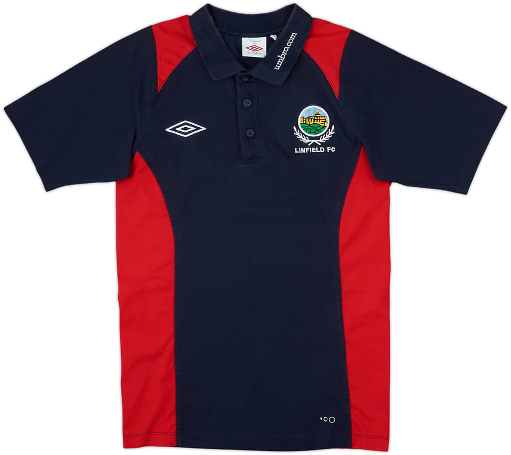 2010-11 Linfield Umbro Polo Shirt - 8/10 - (S)