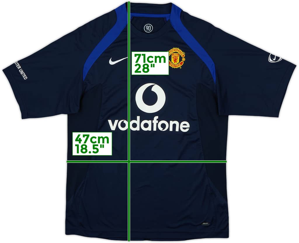 2005-06 Manchester United Nike Training Shirt - 9/10 - (S)