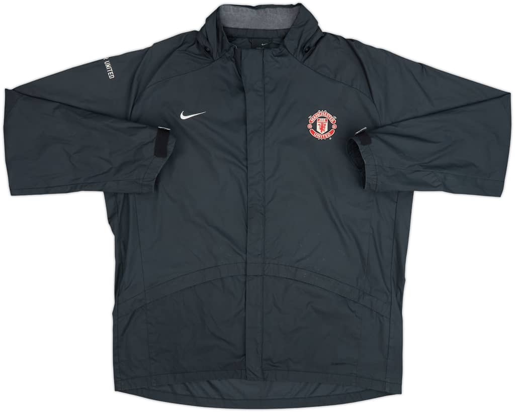 2009-10 Manchester United Nike Hooded Rain Jacket - 6/10 - (L)