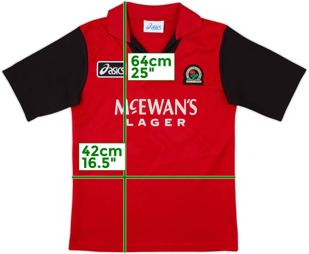 1995-96 Blackburn Rovers Away Shirt - 7/10 - (L.Boys)