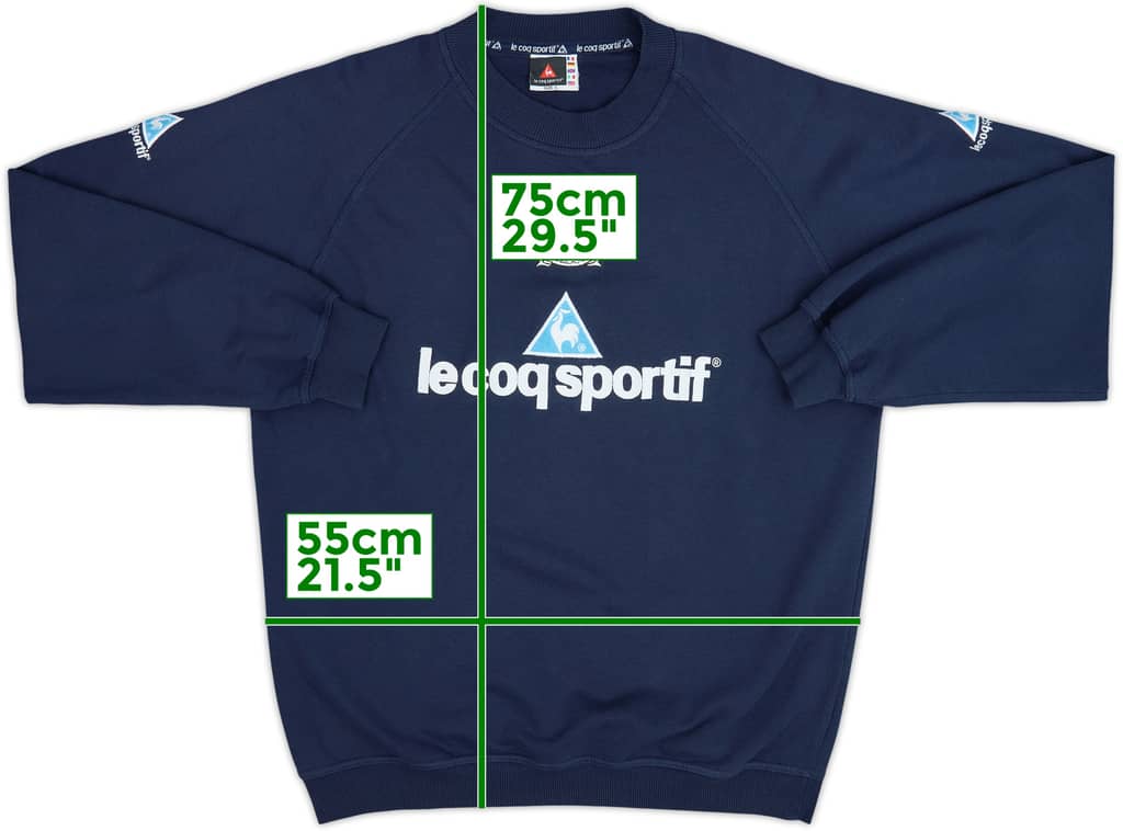 1999-00 Manchester City Le Coq Sportif Sweat Top - 8/10 - (L)