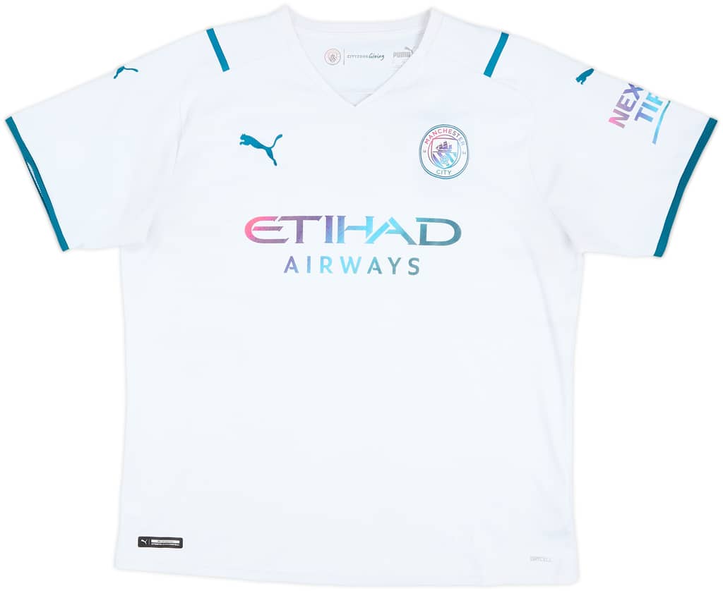 2021-22 Manchester City Away Shirt - 4/10 - (XL)