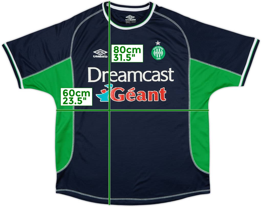 2000-01 Saint Etienne Away Shirt - 7/10 - (XL)