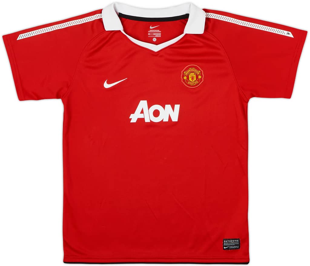 2010-11 Manchester United Home Shirt - 9/10 - (S.Boys)