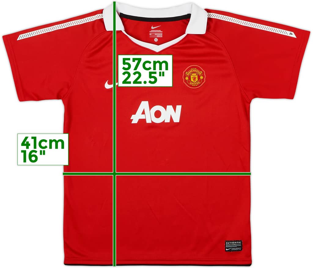 2010-11 Manchester United Home Shirt - 9/10 - (S.Boys)