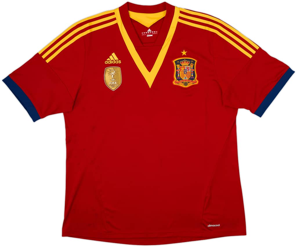 2013 Spain Confederation Cup Home Shirt - 8/10 - (XL)