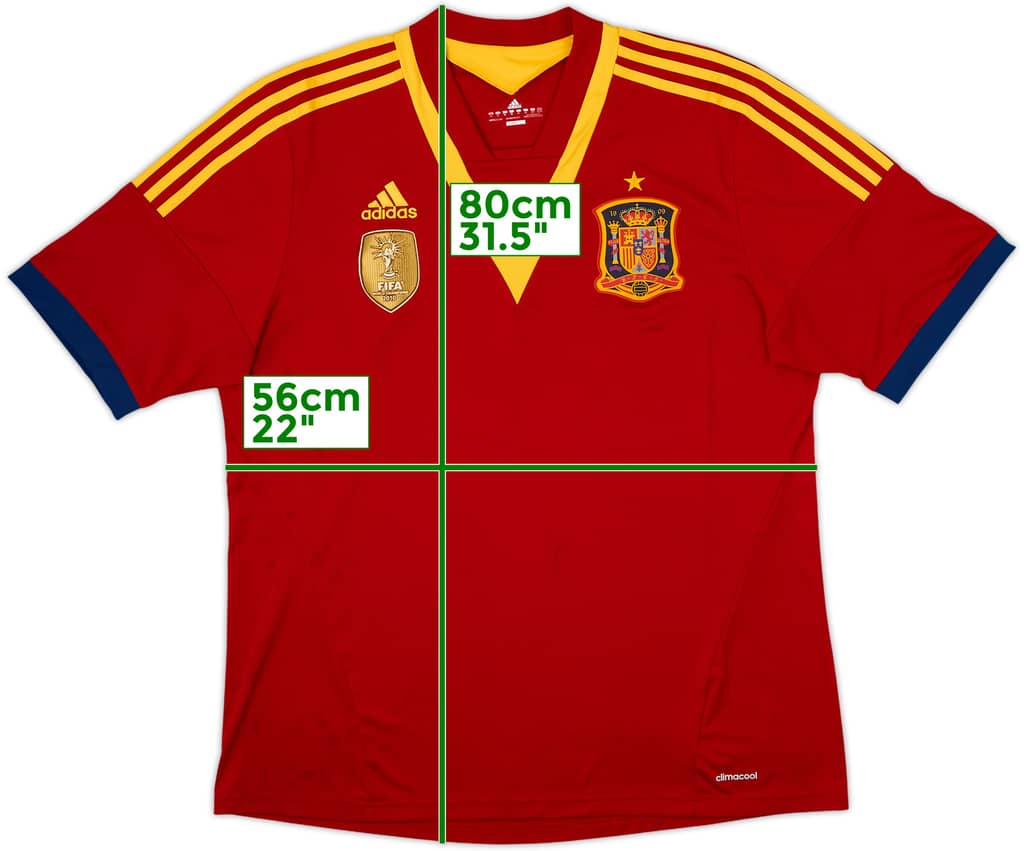 2013 Spain Confederation Cup Home Shirt - 8/10 - (XL)