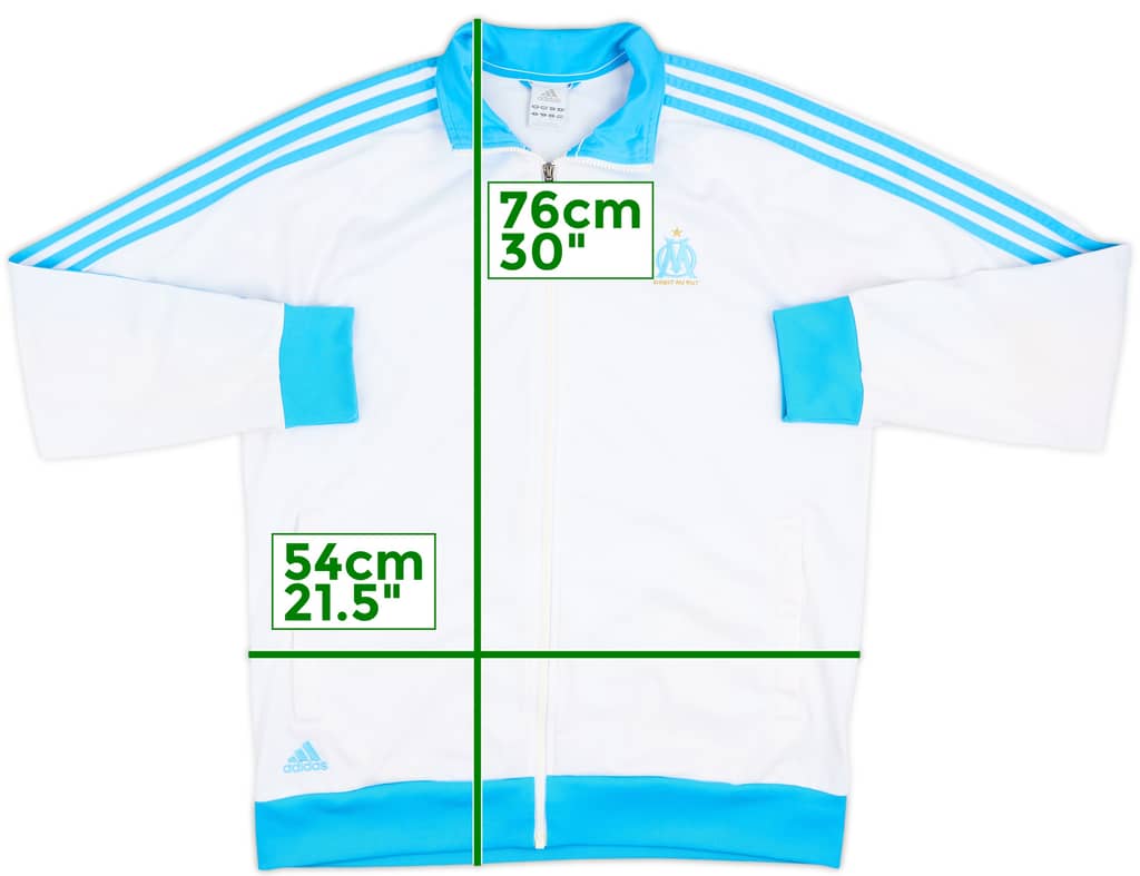 2012-13 Olympique Marseille adidas Track Jacket - 5/10 - (L)