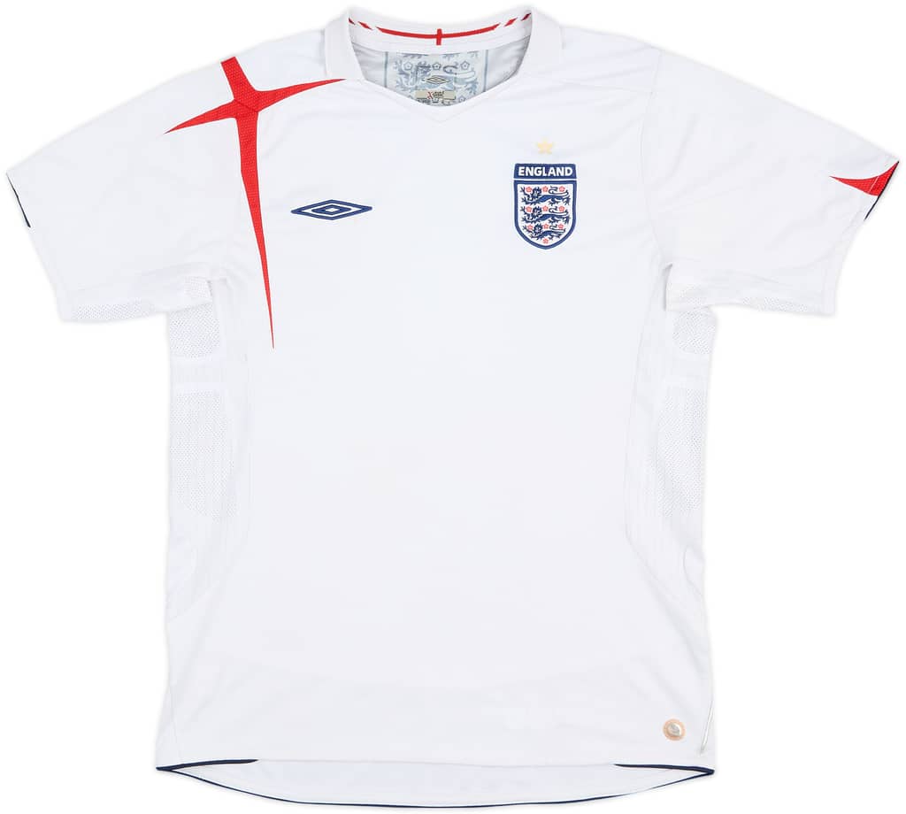 2005-07 England Home Shirt - 5/10 - (M)