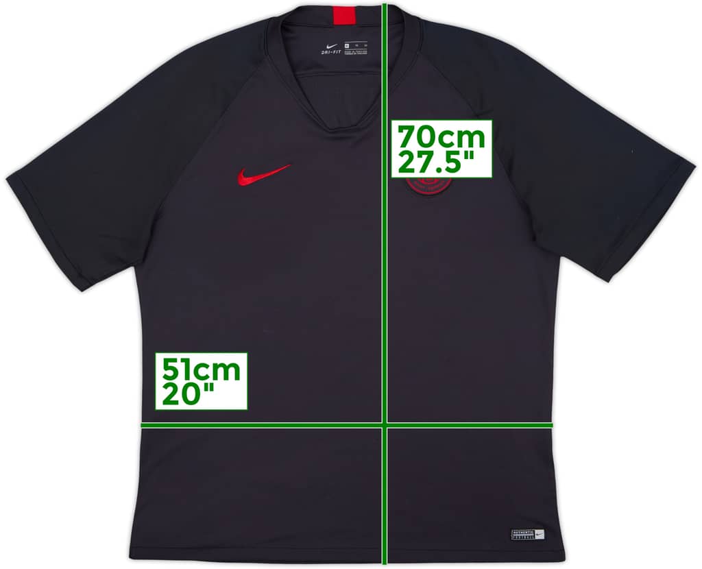 2019-20 Paris Saint-Germain Nike Training Shirt - 8/10 - (XL)