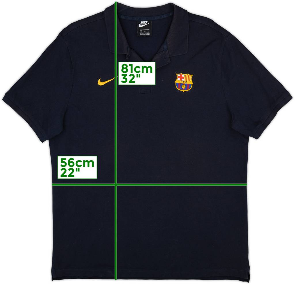 2010-11 Barcelona Nike Polo Shirt - 7/10 - (XL)