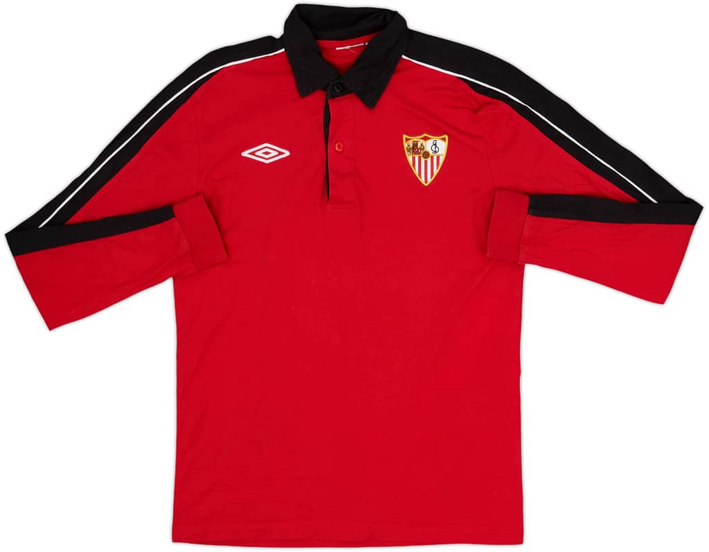 2012-13 Sevilla Umbro Polo L/S Shirt - 8/10 - (S)