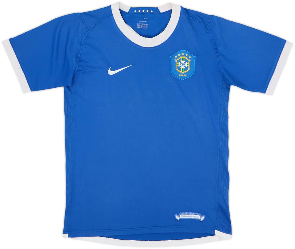2006-07 Brazil Away Shirt - 9/10 - (L.Boys)