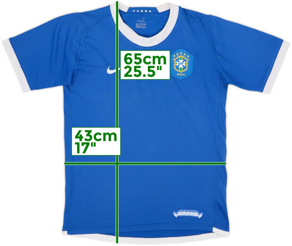 2006-07 Brazil Away Shirt - 9/10 - (L.Boys)