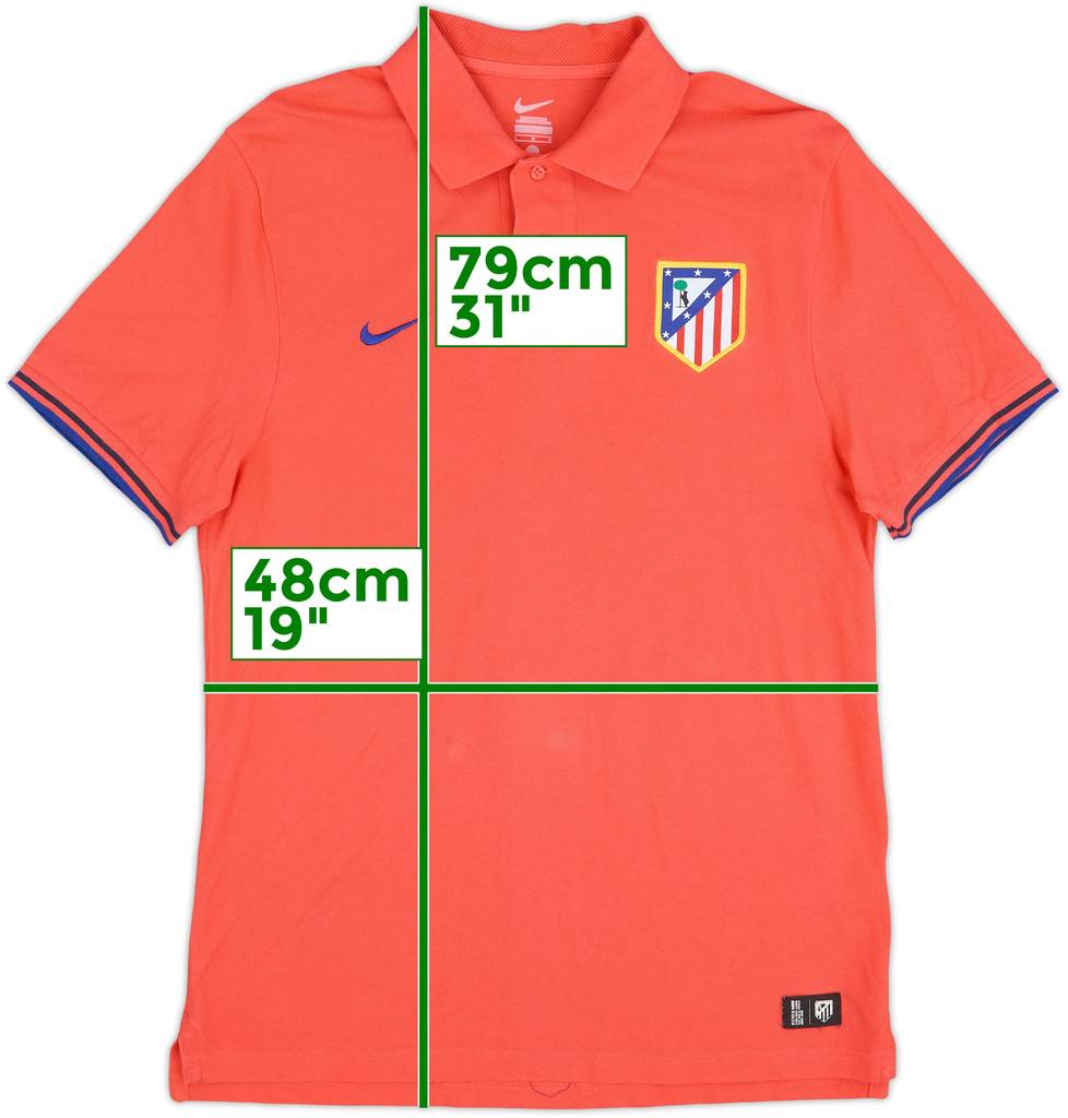 2011-12 Atletico Madrid Nike Polo Shirt - 8/10 - (L)