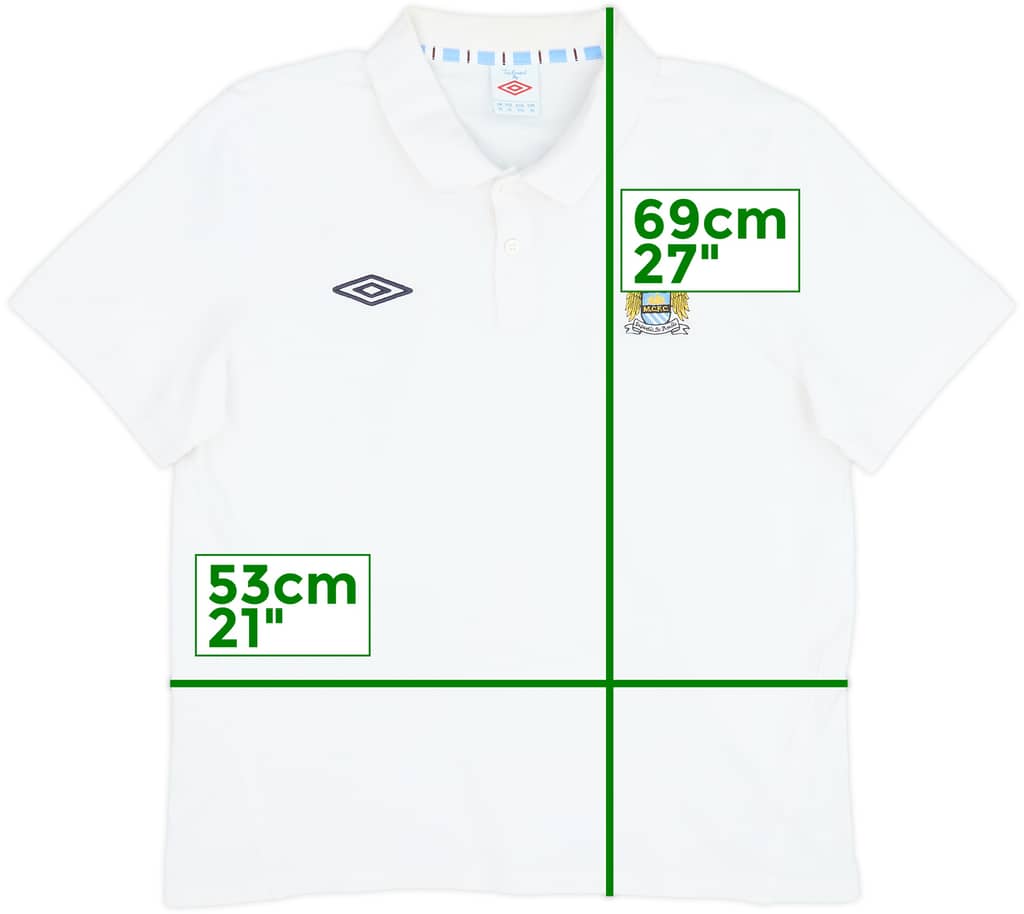 2010-11 Manchester City Umbro Polo Shirt - 7/10 - (XL)