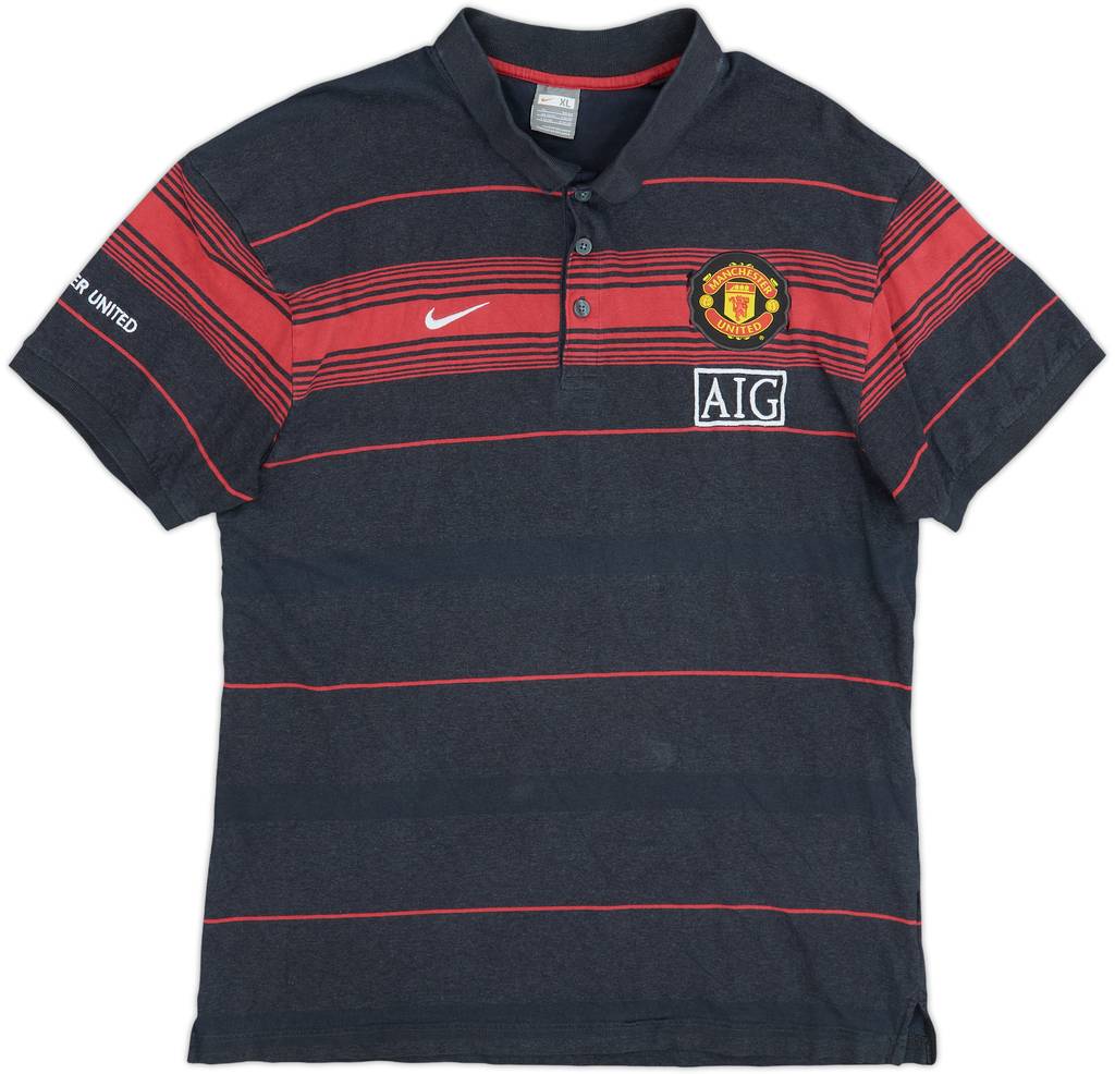 2009-10 Manchester United Nike Polo Shirt - 7/10 - (XL)