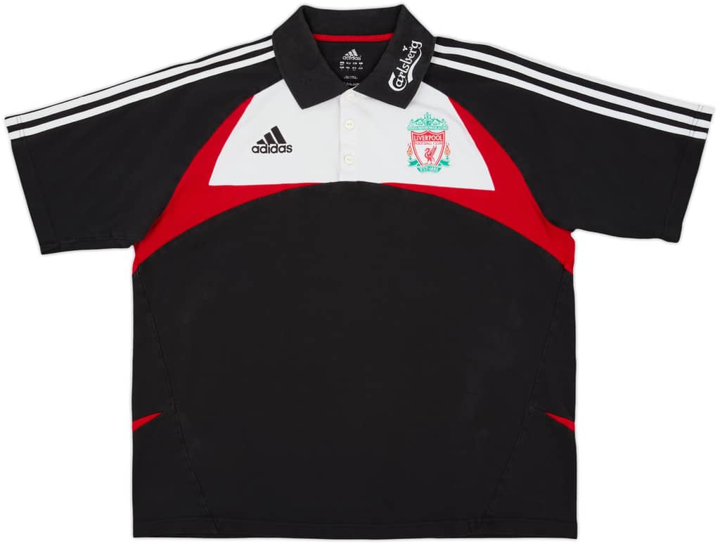 2007-08 Liverpool adidas Polo Shirt - 7/10 - (L)