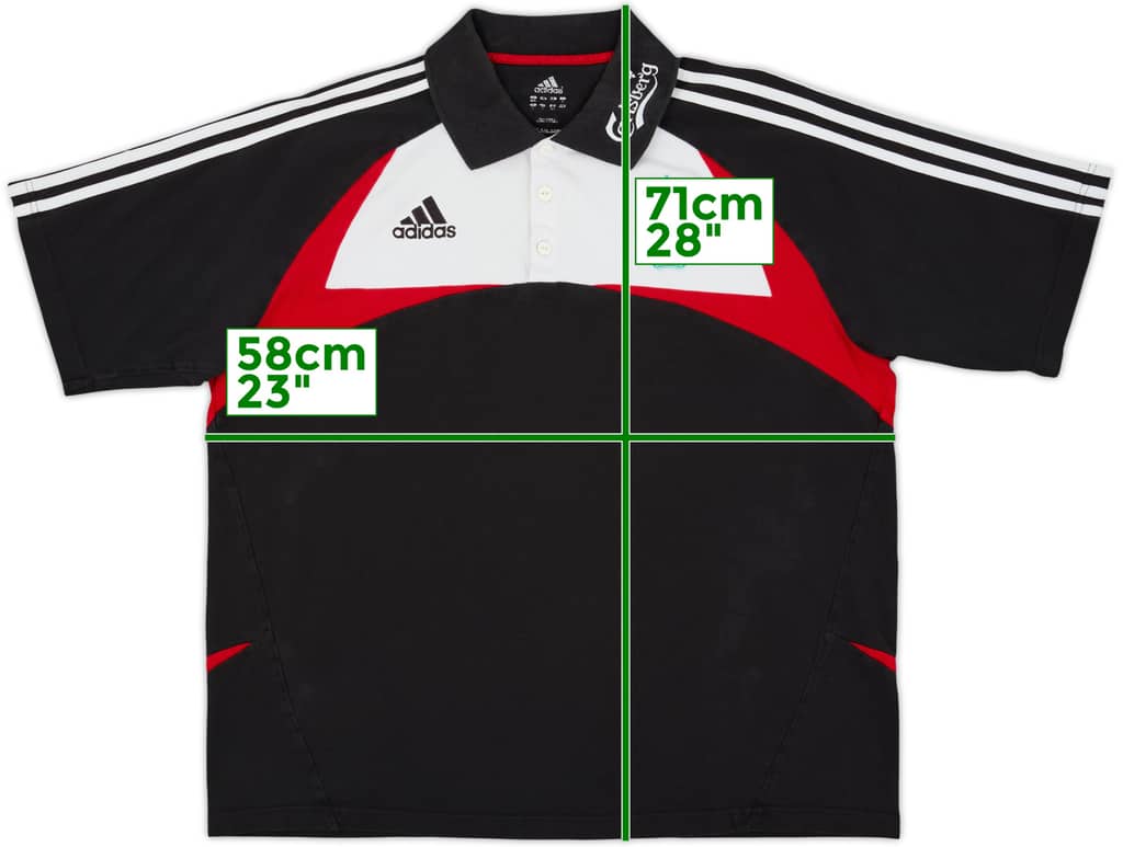 2007-08 Liverpool adidas Polo Shirt - 7/10 - (L)