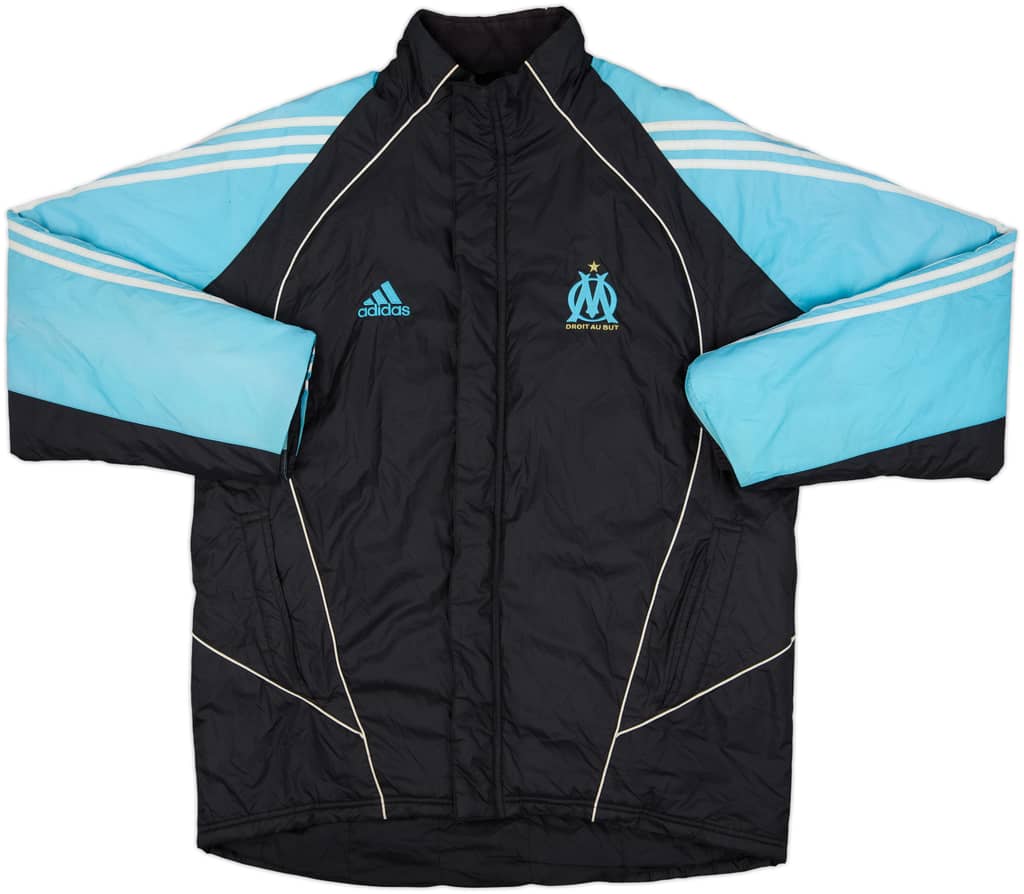 2005-06 Olympique Marseille adidas Padded Bench Coat - 8/10 - (L)