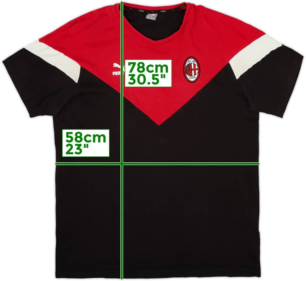 2019-20 AC Milan adidas Cotton Tee - 7/10 - (XL)