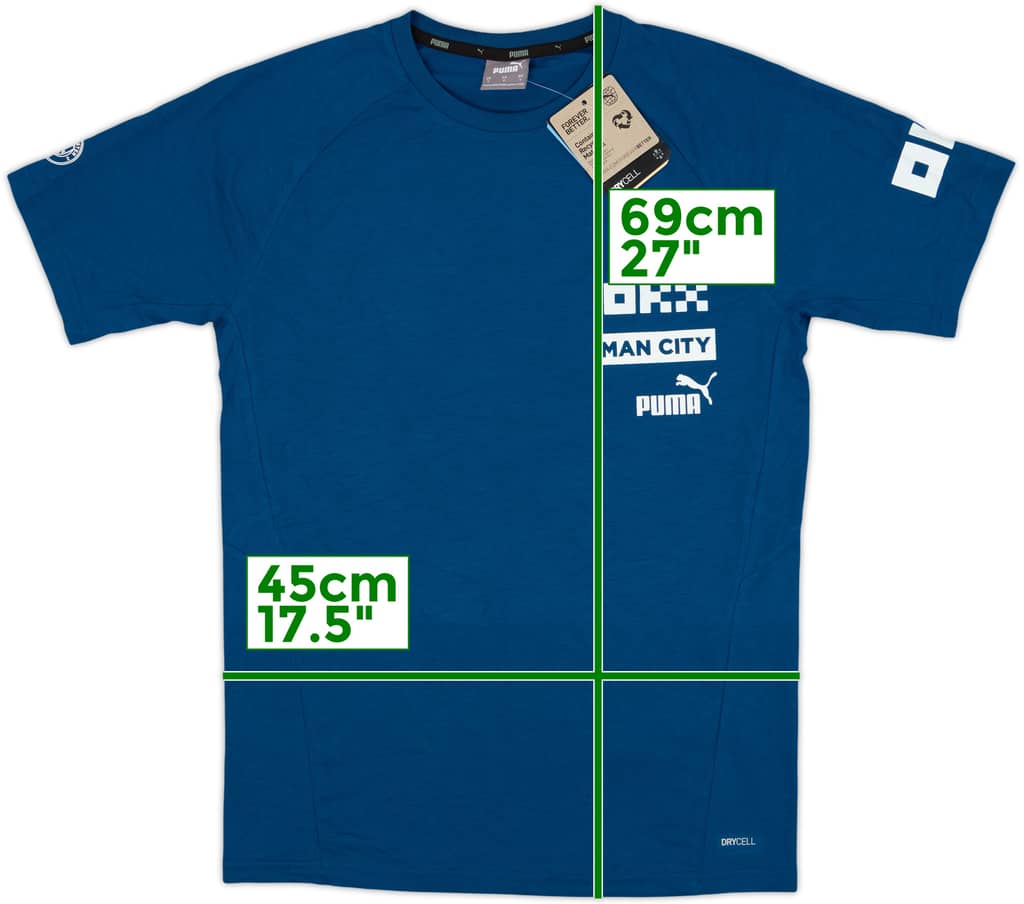 2021-22 Manchester City Puma Cotton Tee (S)