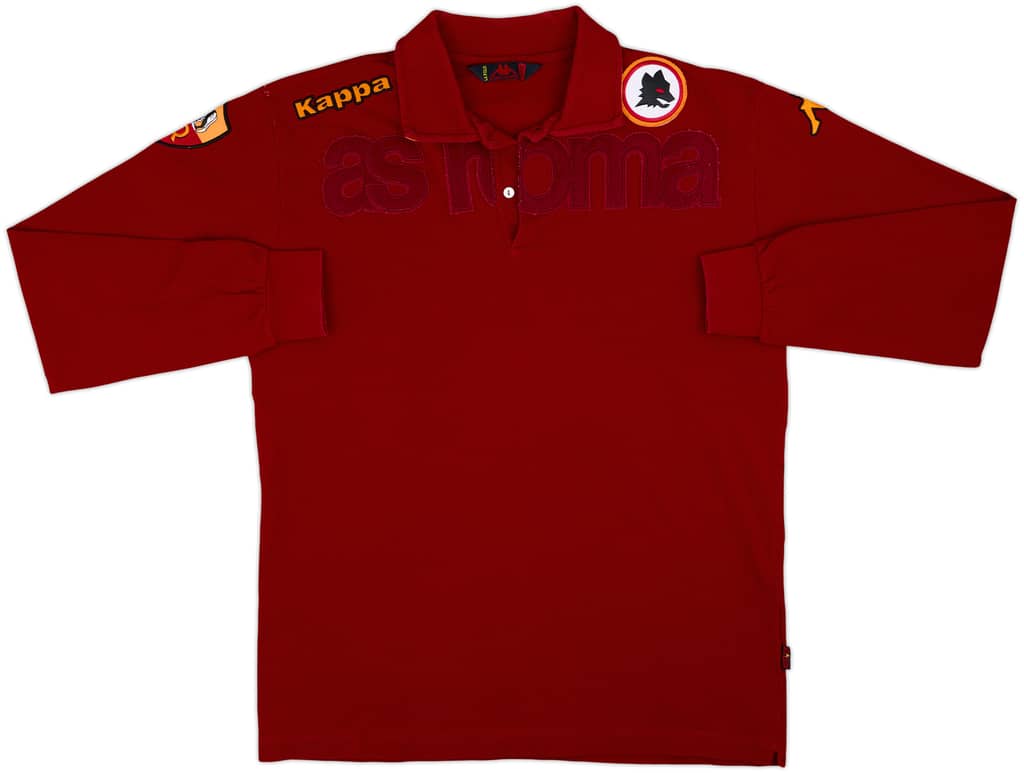 2009-10 Roma Kappa Polo L/S Shirt - 6/10 - (XL)