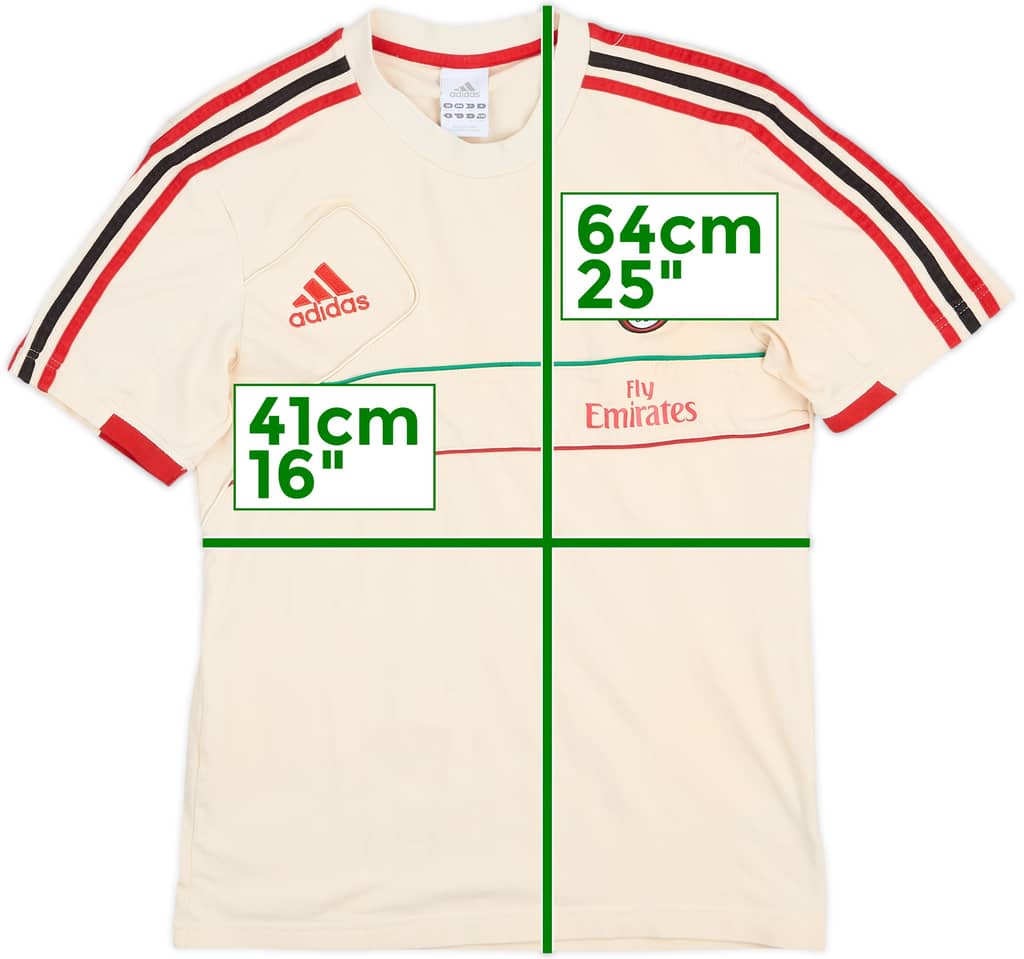 2012-13 AC Milan adidas Cotton Tee - 7/10 - (S)