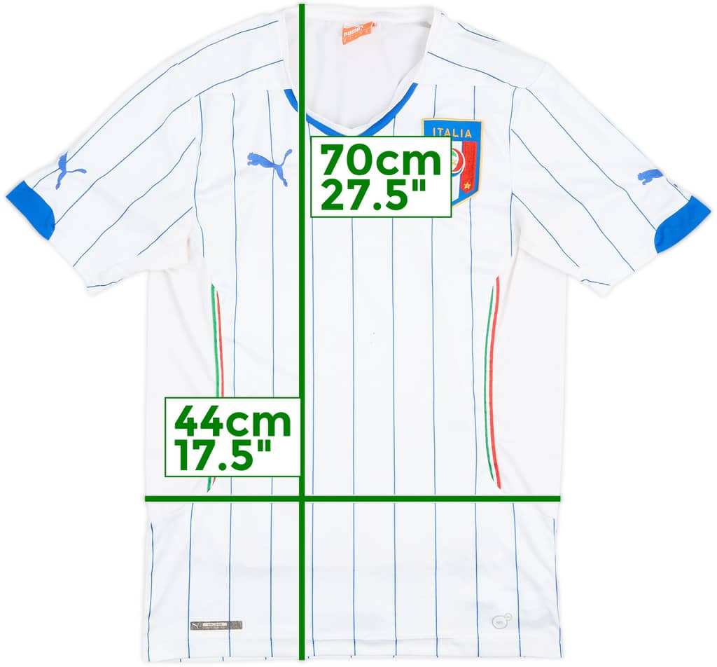 2014-15 Italia Camiseta Visitante - 5/10 - (M)