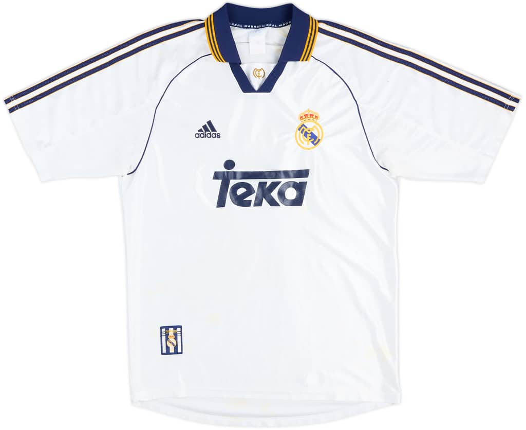 1998-00 Real Madrid Camiseta Local - 4/10 - (M)