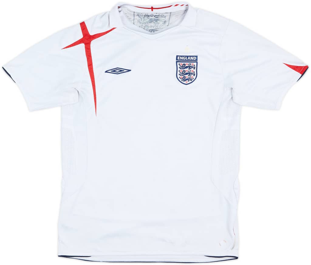 2005-07 England Home Shirt - 4/10 - (M)