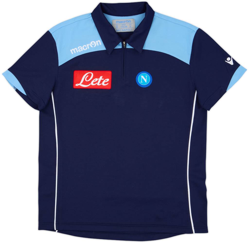 2010-11 Napoli Polo con cremallera 1/4 - 8/10 - (M)