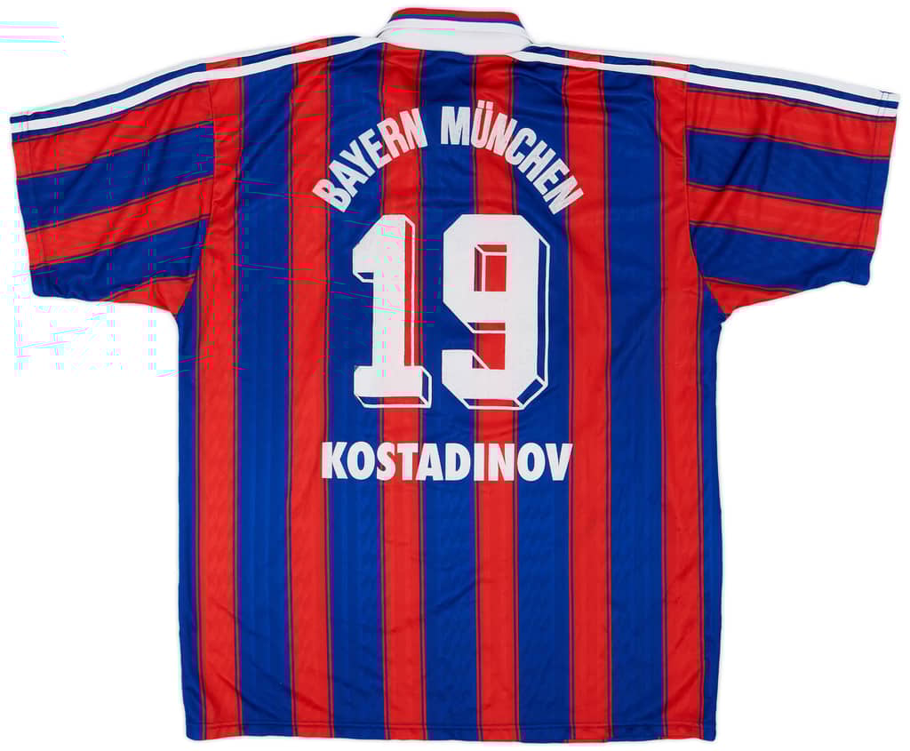 1995-97 Bayern Munich Home Shirt Kostadinov #19 - 7/10 - (XL)
