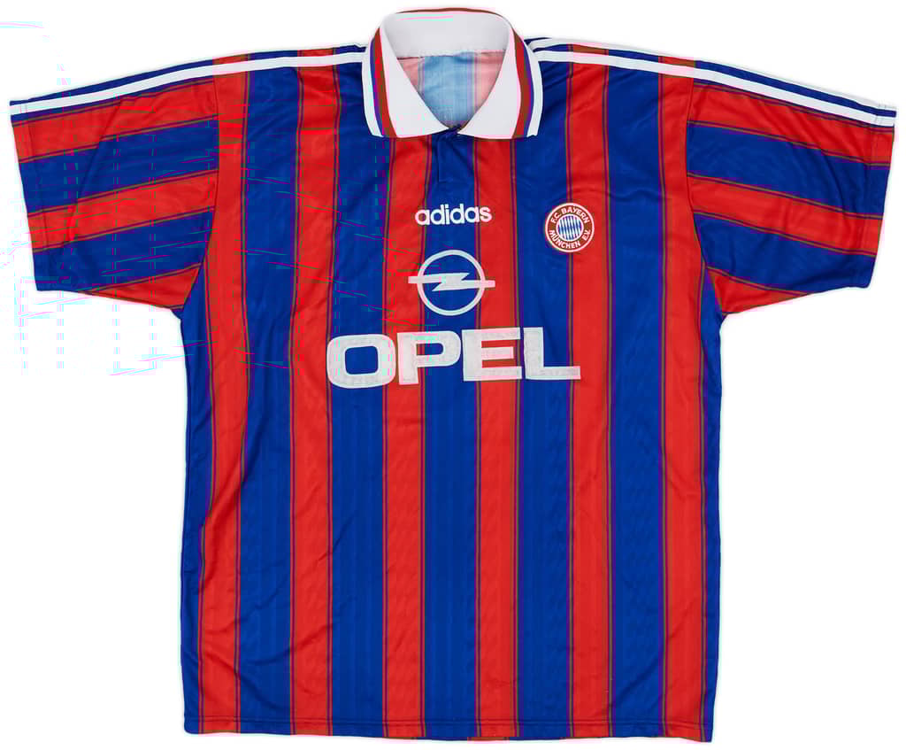 1995-97 Bayern Munich Home Shirt Kostadinov #19 - 7/10 - (XL)