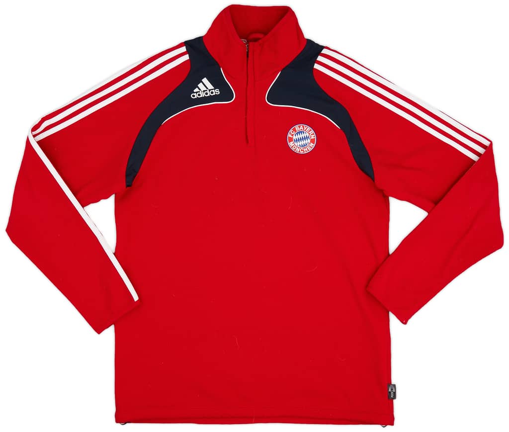 2008-09 Bayern Munich adidas 1/4 Zip Fleece Top - 9/10 - (L)