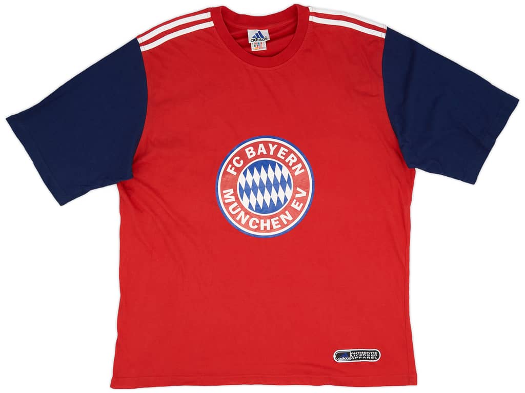 1999-00 Bayern Munich adidas Graphic Tee - 9/10 - (XL)