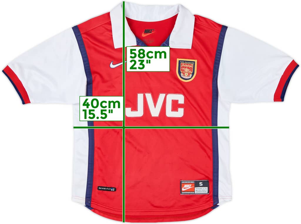 1998-99 Arsenal Home Shirt - 7/10 - (S.Boys)